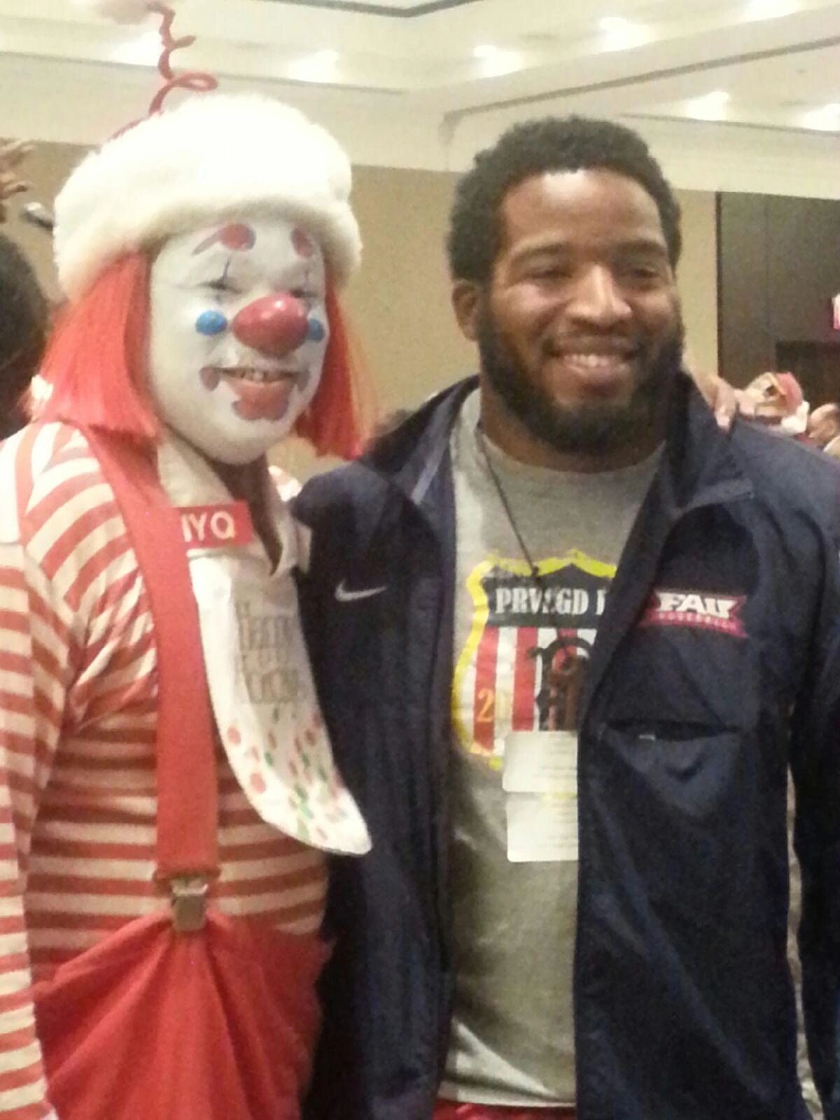 Fast Freddy with Dallas Cowboy Alfred Morrison